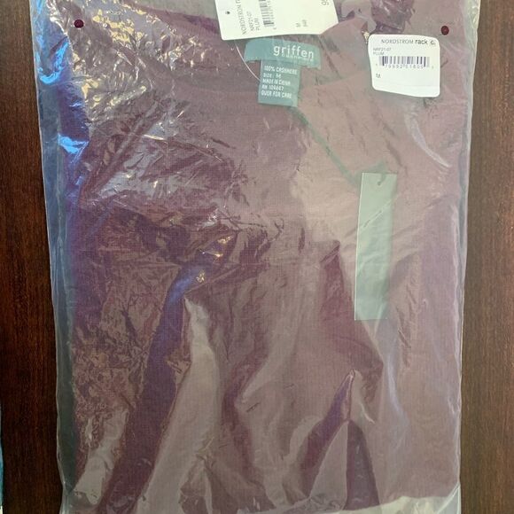 Griffen cashmere pleat back sweater size M - Picture 5 of 6